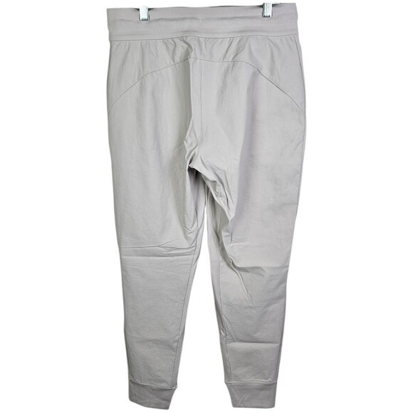 Athleta Women's Mid Rise Jogger Birch Grey Elastic waist Pull On Size 6 - Picture 2 of 10